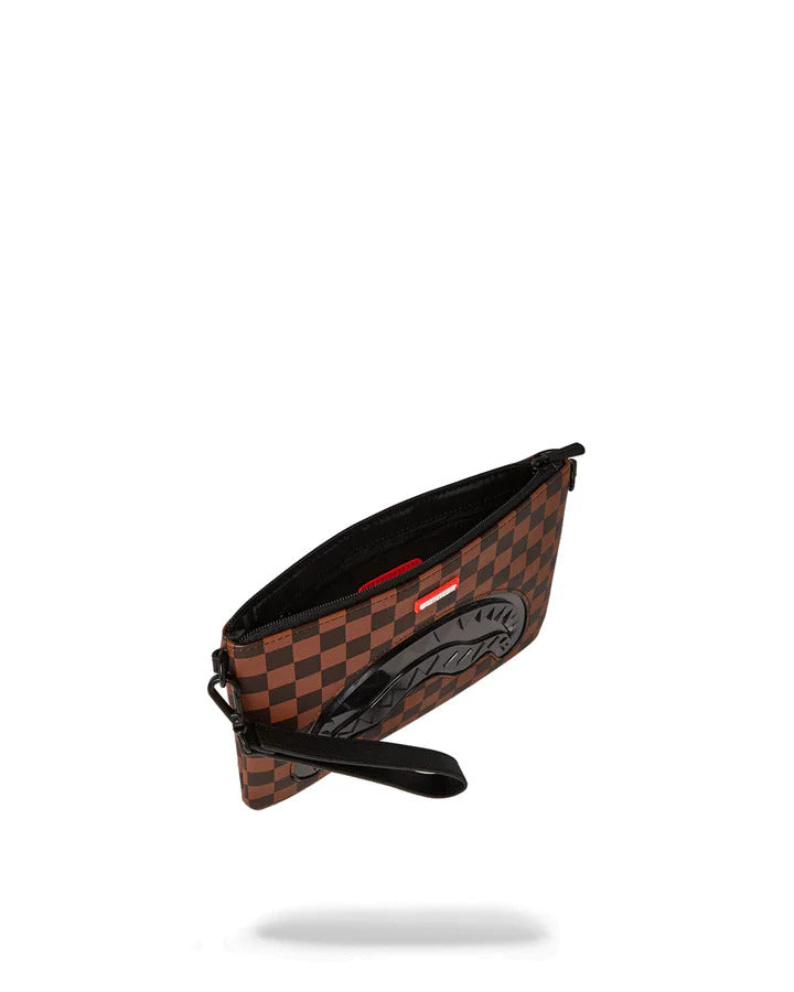SPRAYGROUND Pochette Sharks in Paris Clear Eyes Crossover-Marrone