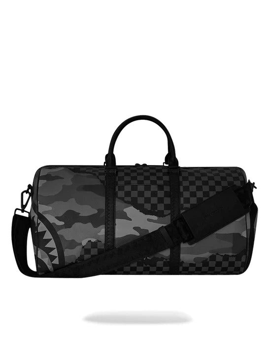 SPRAYGROUND Borsone Split Up Camo Tear Duffle Large-Nero