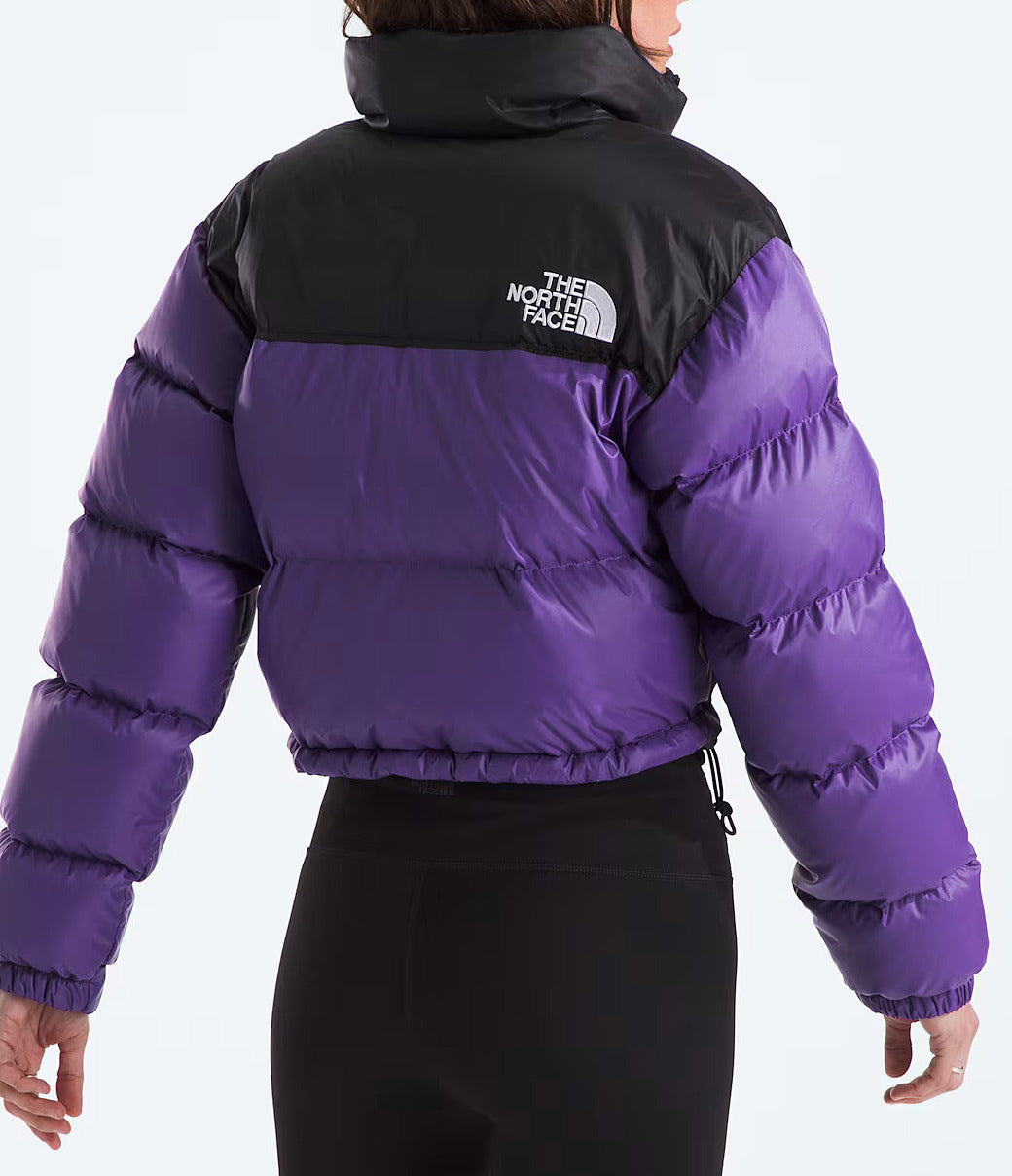 THE NORTH FACE Giacca Donna Nuptse Short Jacket-Peak Purple Tnf Black