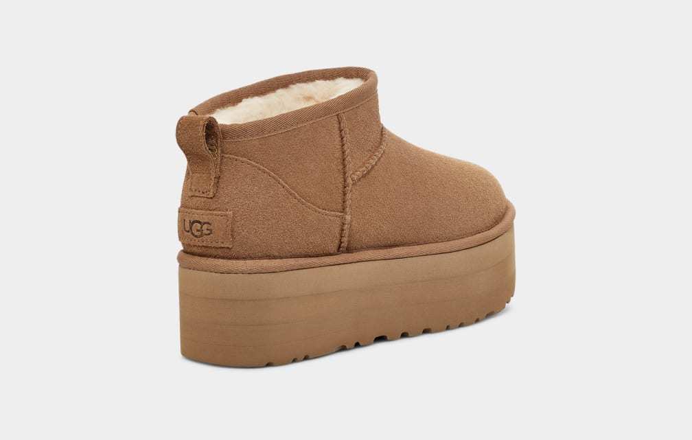 UGG Scarponcino Donna CLASSIC ULTRA MINI PLATFORM 1135092-Chestnut