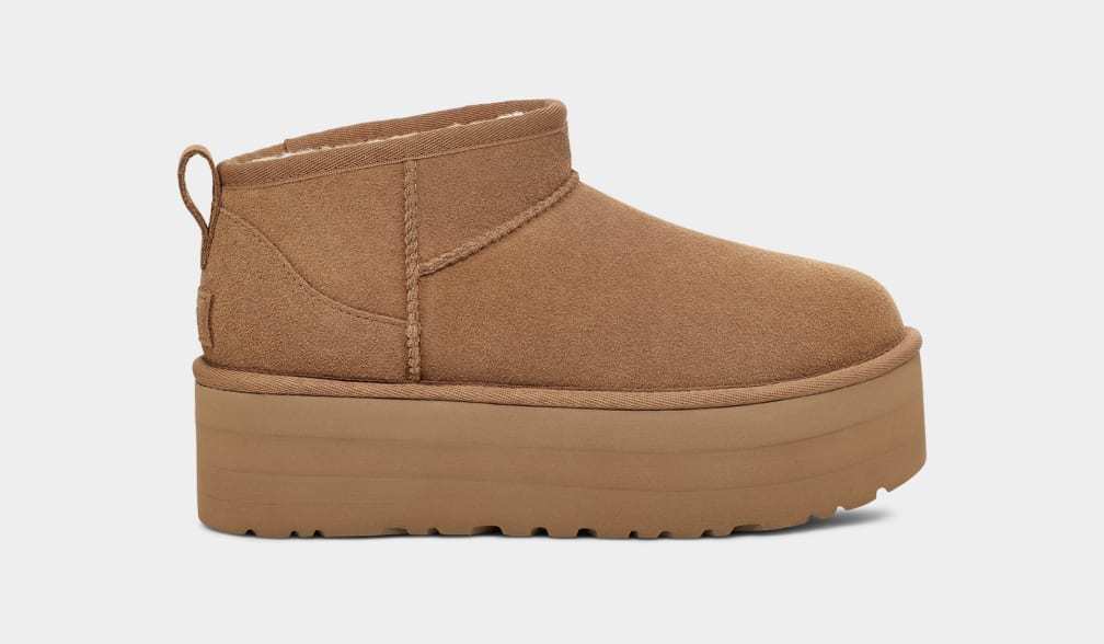 UGG Scarponcino Donna CLASSIC ULTRA MINI PLATFORM 1135092-Chestnut
