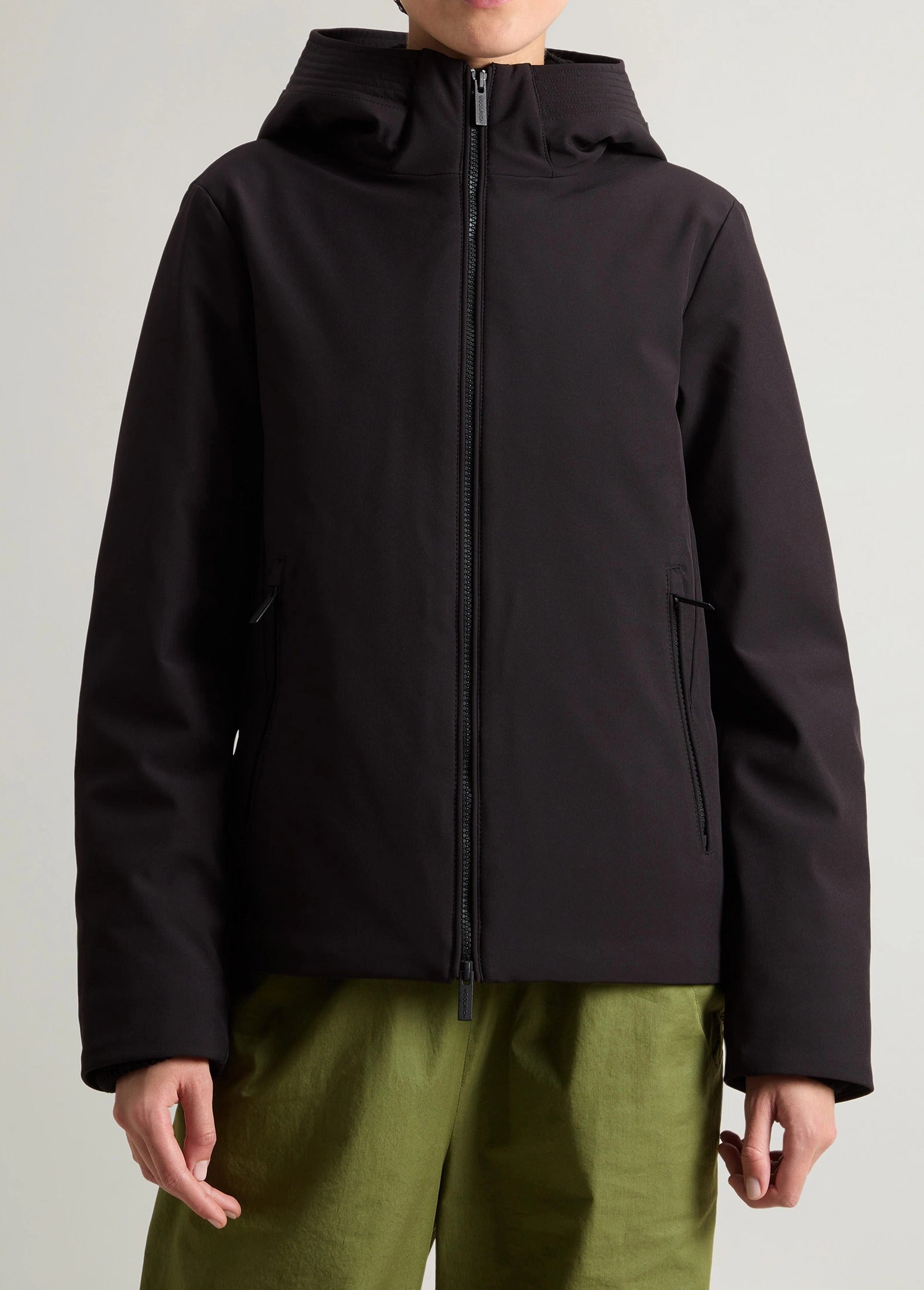 WOOLRICH Parka Donna Corto Firth Down Short-Black