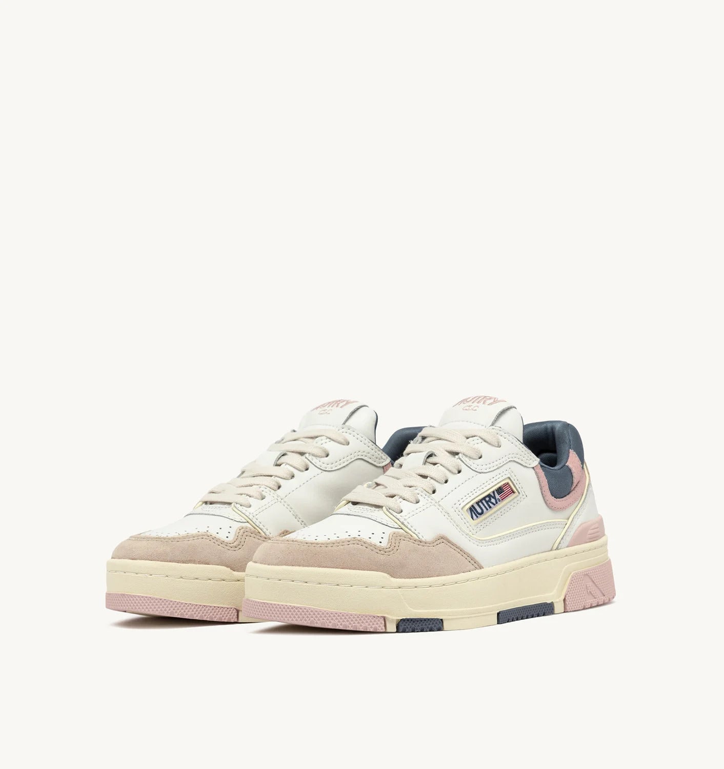 AUTRY Sneakers Donna Clc Low Woman ROLW-MC01-Bianco Peach Whip