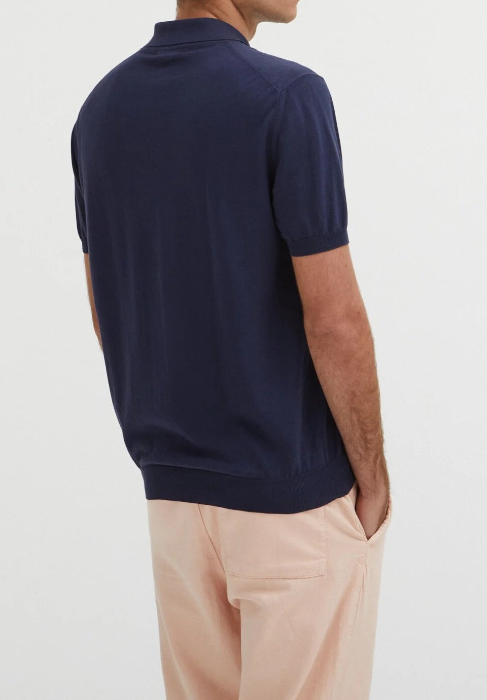 BARACUTA Polo Uomo Cotone-Blu Navy