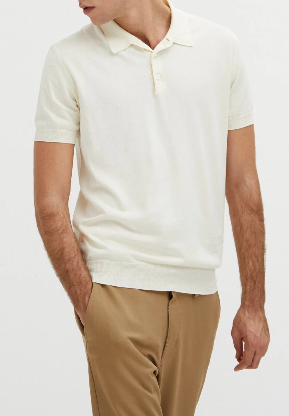 BARACUTA Polo Uomo Cotone-Avorio