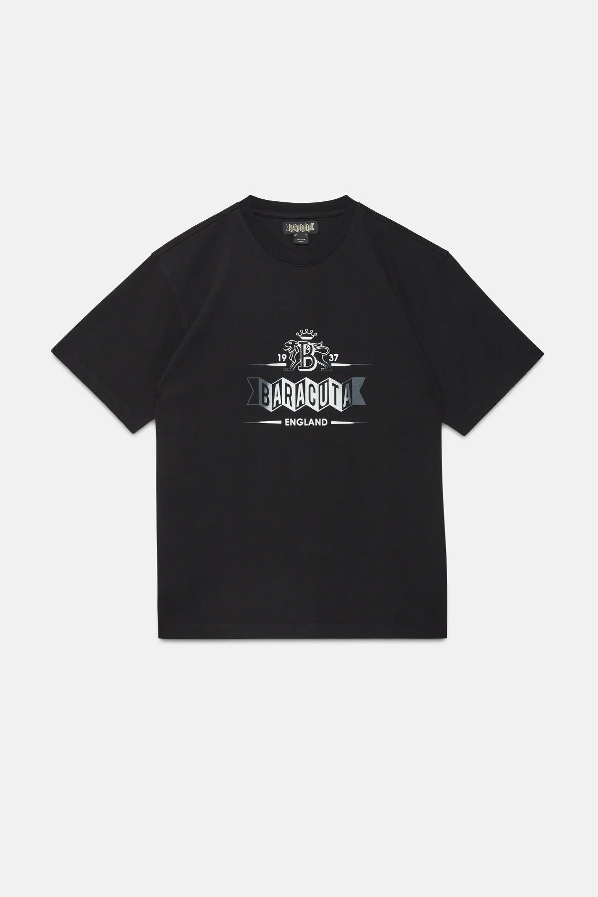 BARACUTA T-Shirt Uomo Faded Logo-Nero