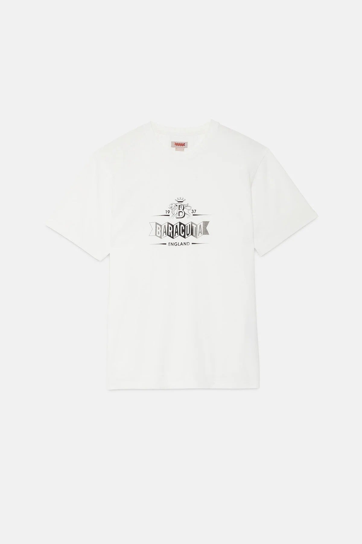 BARACUTA T-Shirt Uomo Faded Logo-Avorio