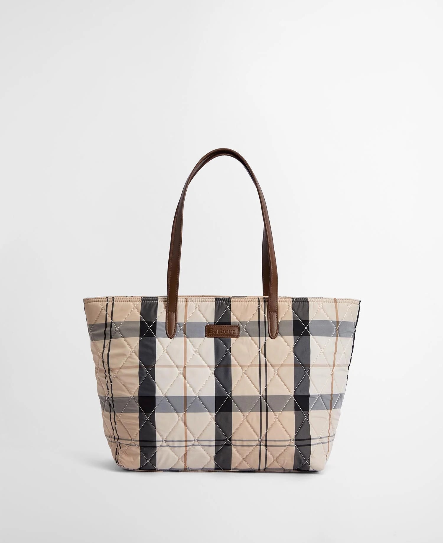 BARBOUR Borsa Tote Wetherham Quilted Tartan-Safari Tartan