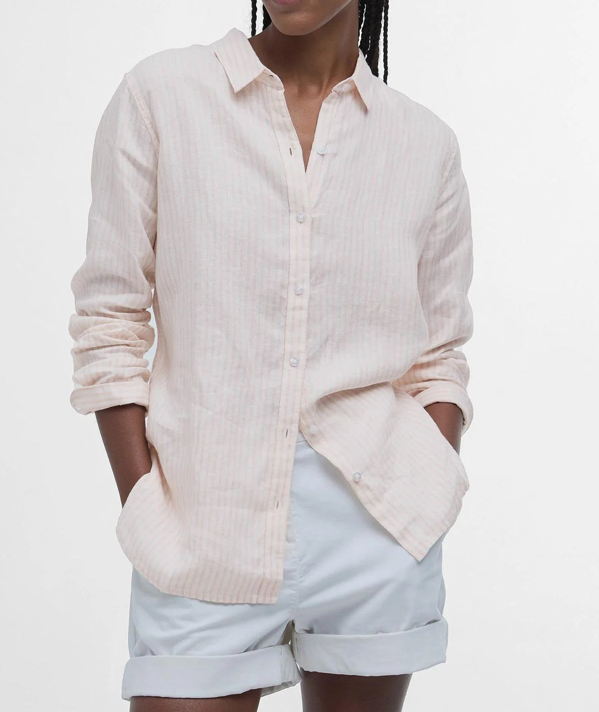 BARBOUR Camicia Donna Marine-Primrose Pink Stripe