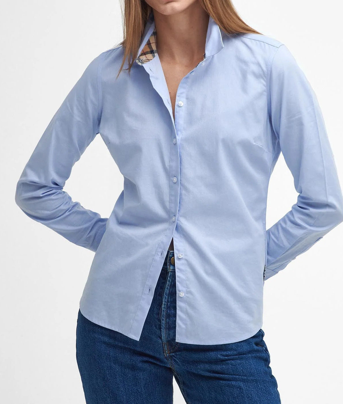 BARBOUR Camicia Donna Derwent-Pale Blue Hessian Tartan