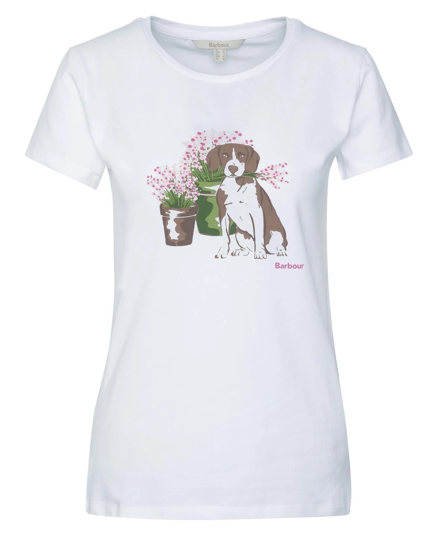 BARBOUR T-Shirt Donna Bowland-White