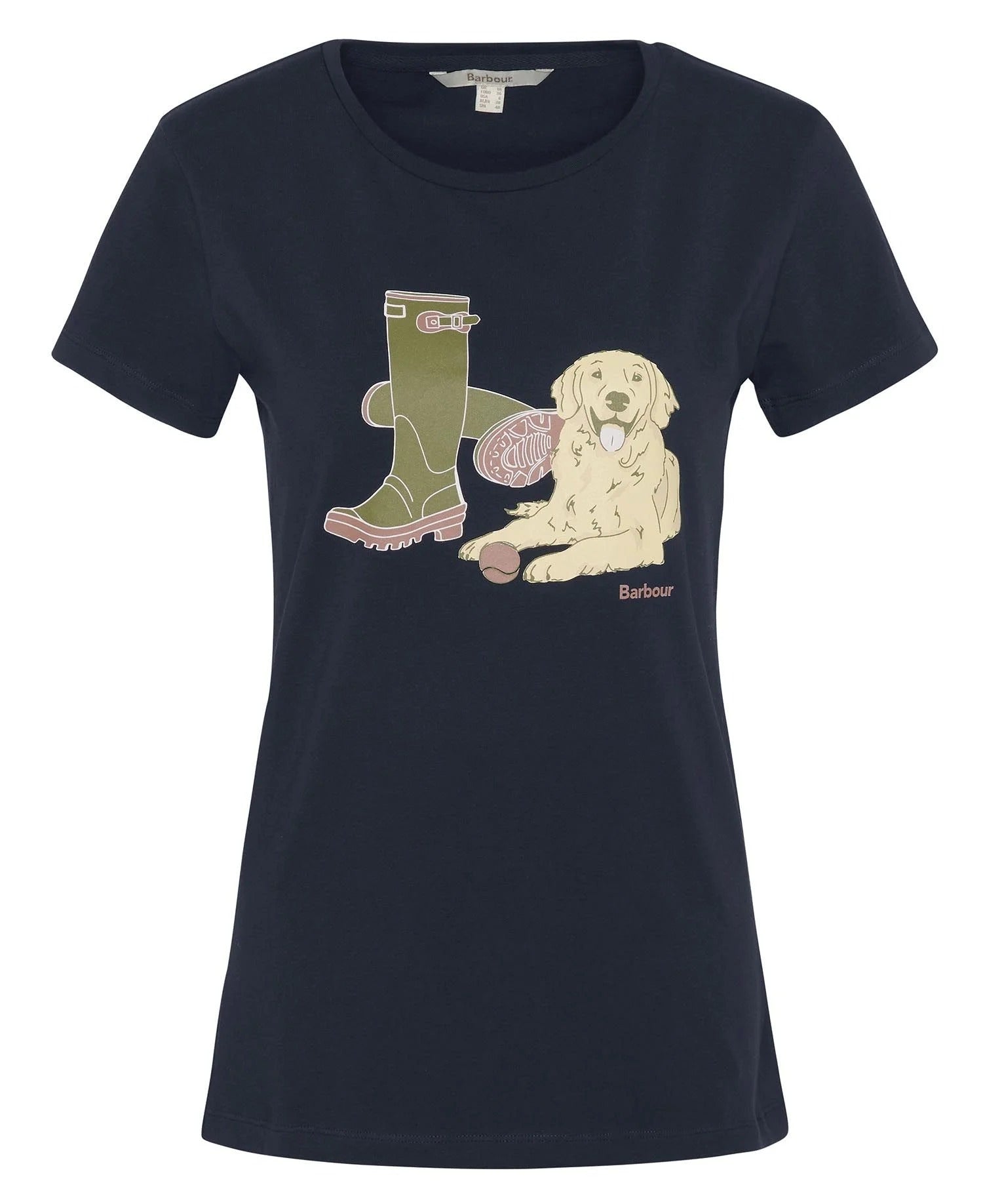 BARBOUR T-Shirt Donna Rowen-Navy
