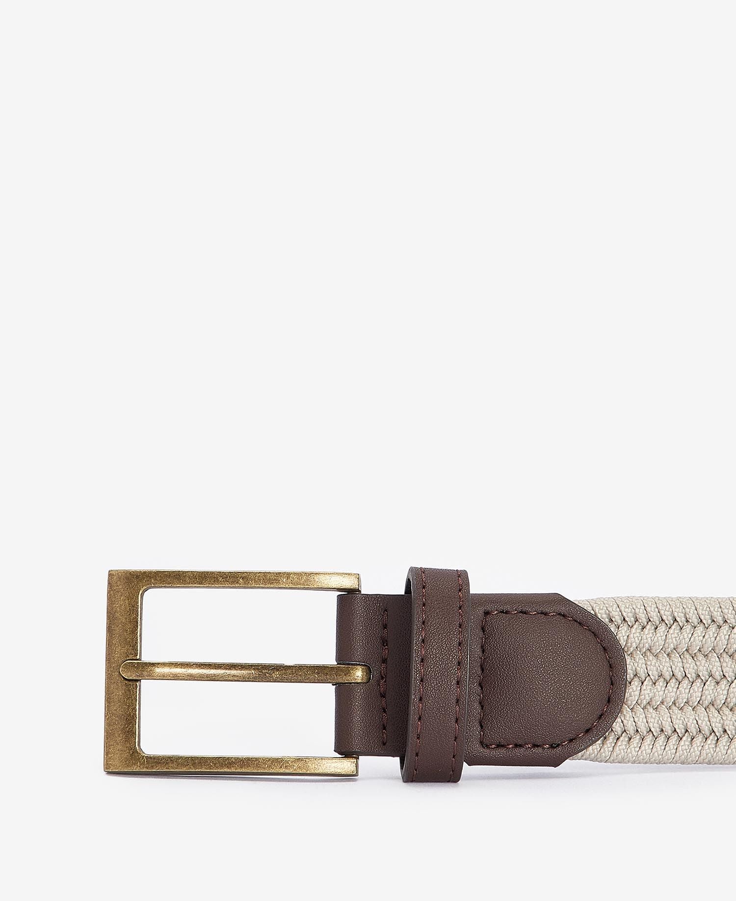 BARBOUR Cintura Uomo Nevis Stretch Webbing-Mist
