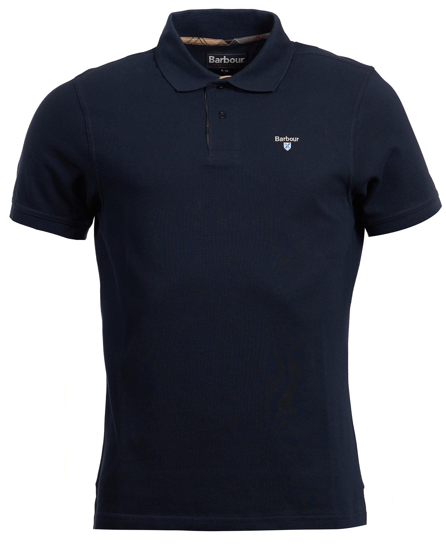 BARBOUR Polo Uomo Tartan Piquet-New Navy
