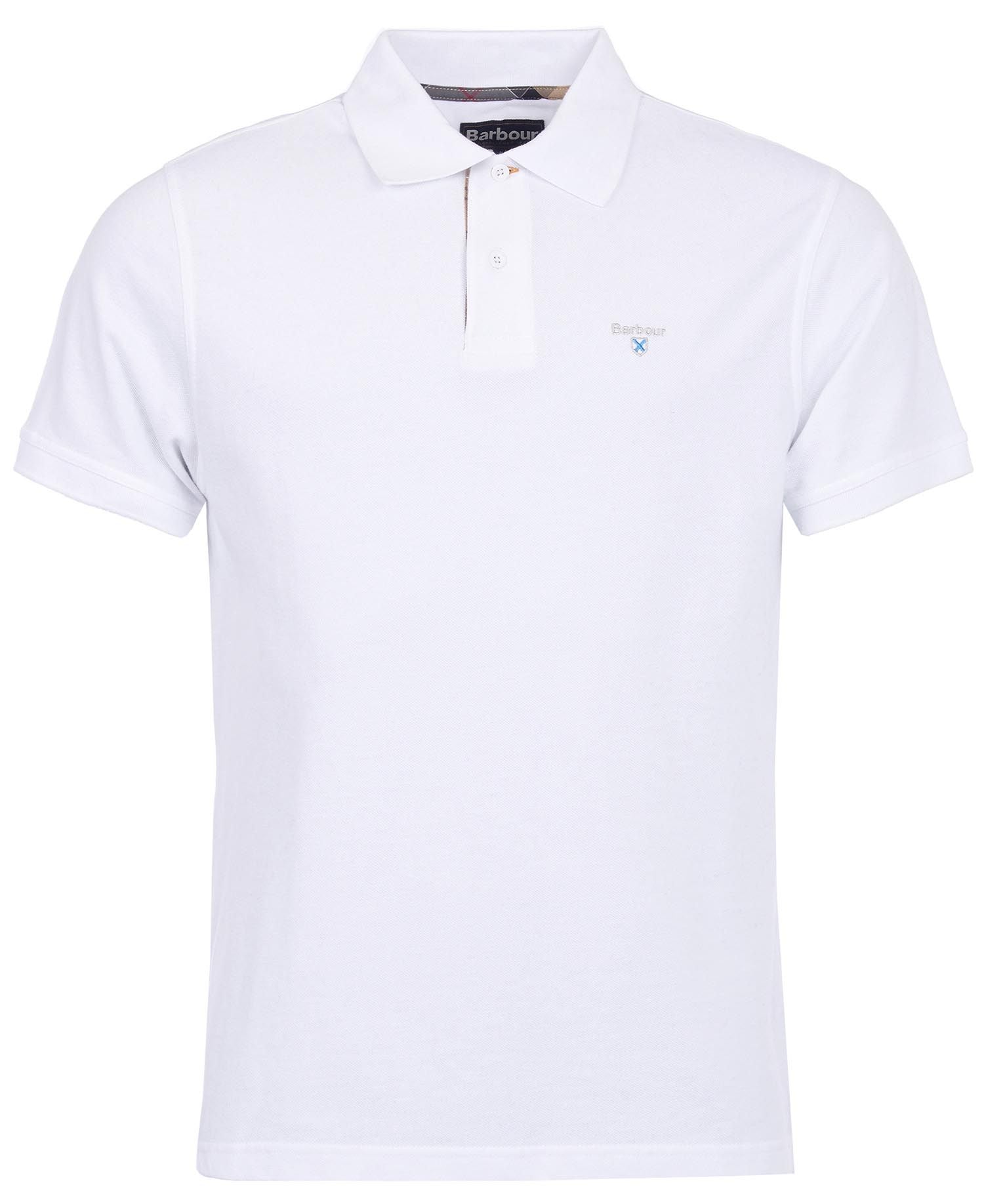 BARBOUR Polo Uomo Tartan Piquet-White
