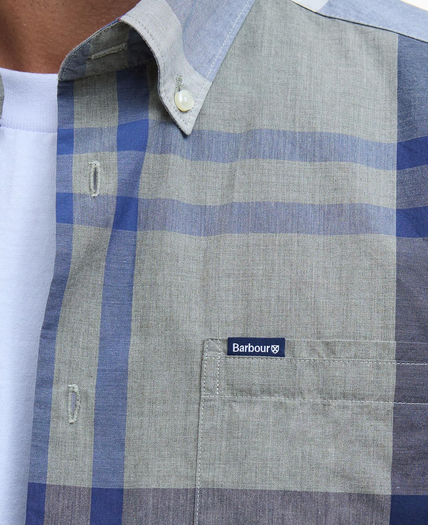 BARBOUR Camicia Uomo Harris Sartoriale-Bleached Pine Tartan