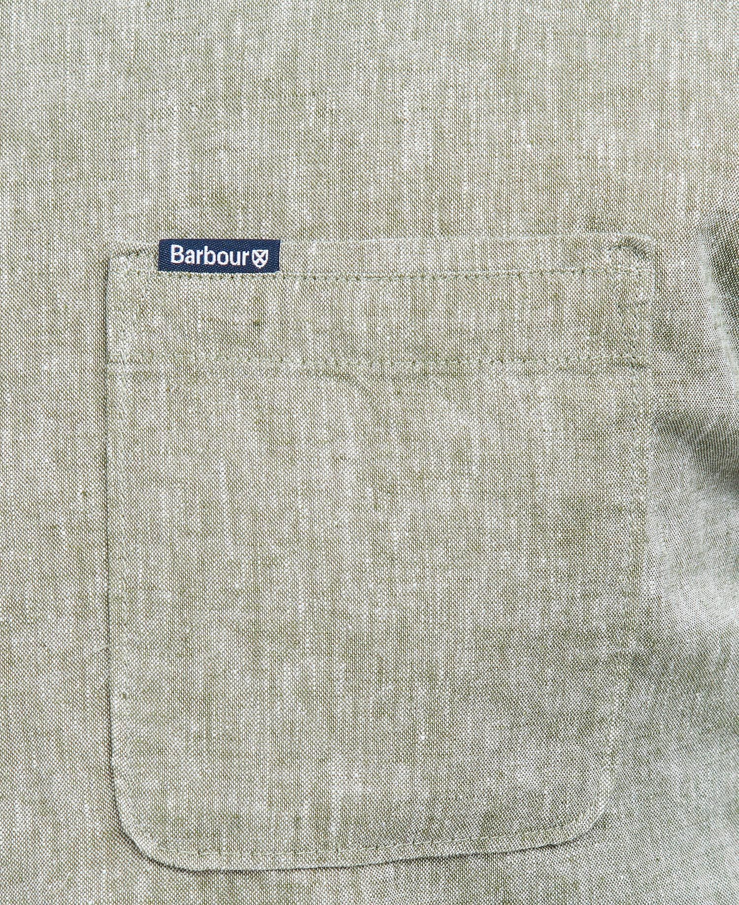BARBOUR Camicia Uomo Nelson Sartoriale-Bleached Olive