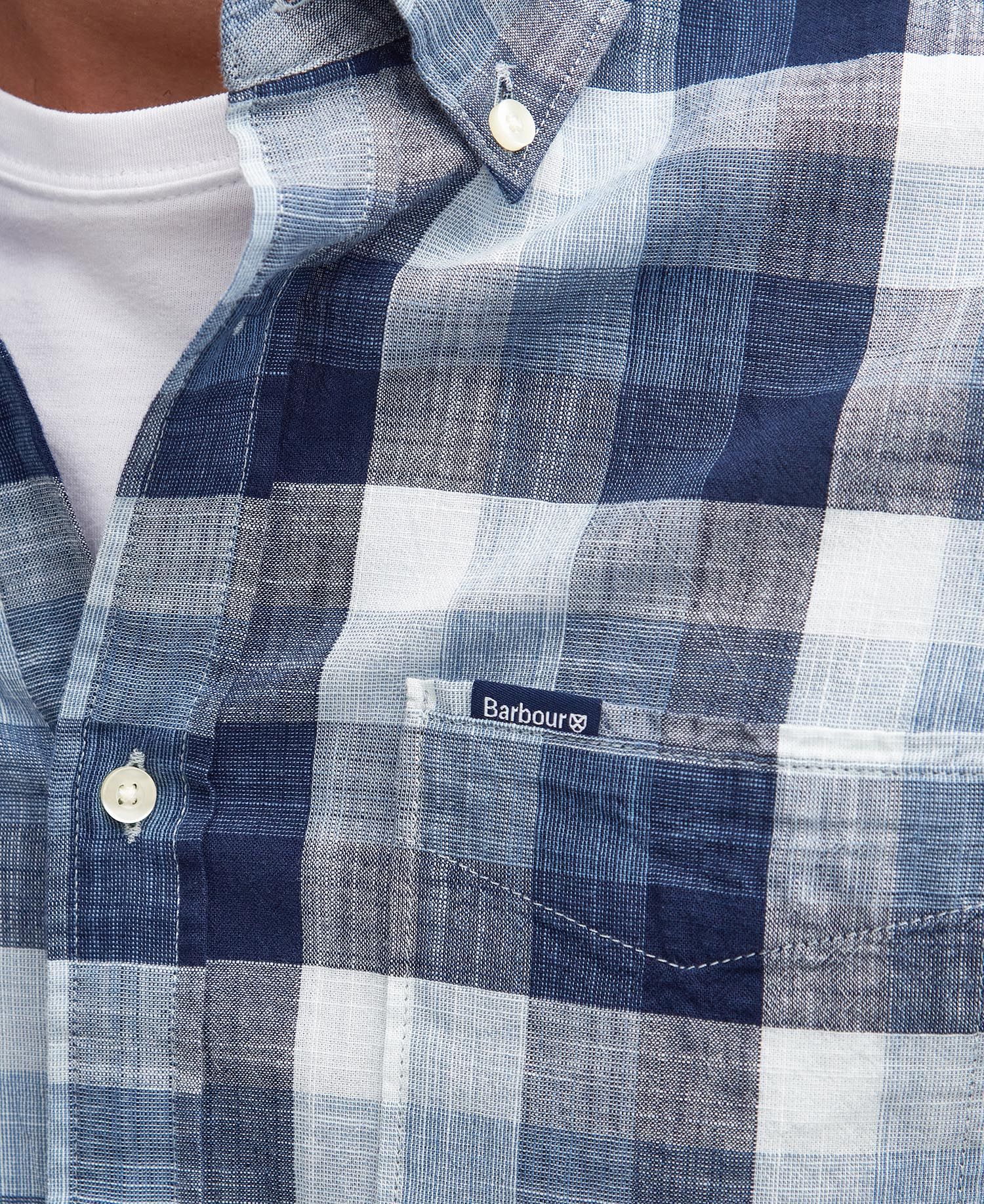 BARBOUR Camicia Uomo Hillroad Sartoriale-Navy