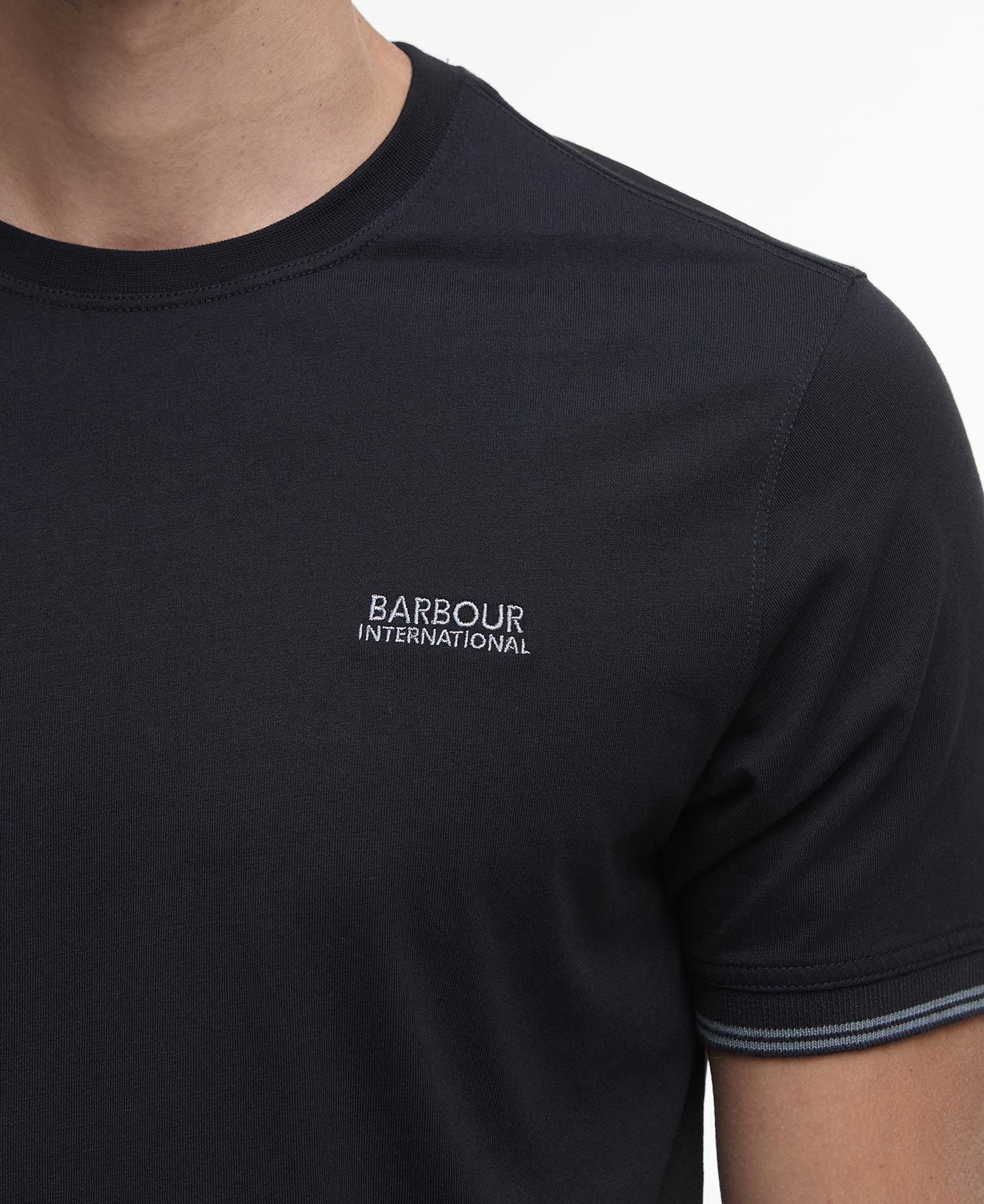 BARBOUR T-Shirt Uomo Philip Tipped-Black