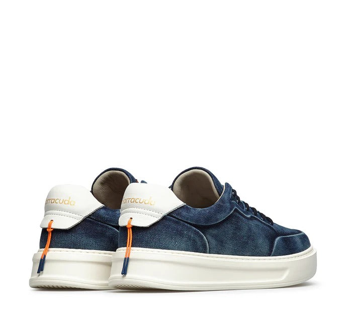 BARRACUDA Sneaker Uomo Phoenix-Denim Blu Bianco