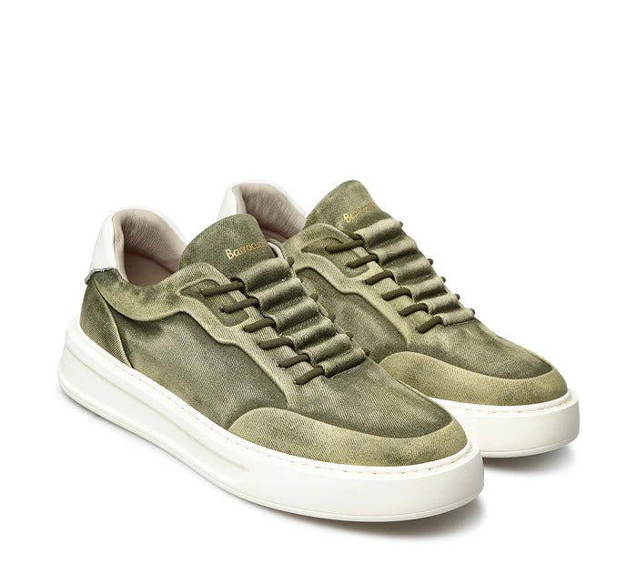 BARRACUDA Sneaker Uomo Phoenix-Denim Verde Bianco