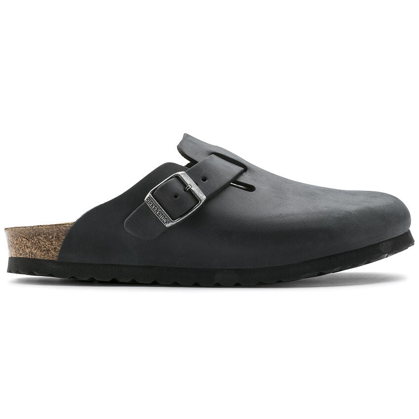 BIRKENSTOCK Ciabatta Unisex Boston Oiled Leather-Black
