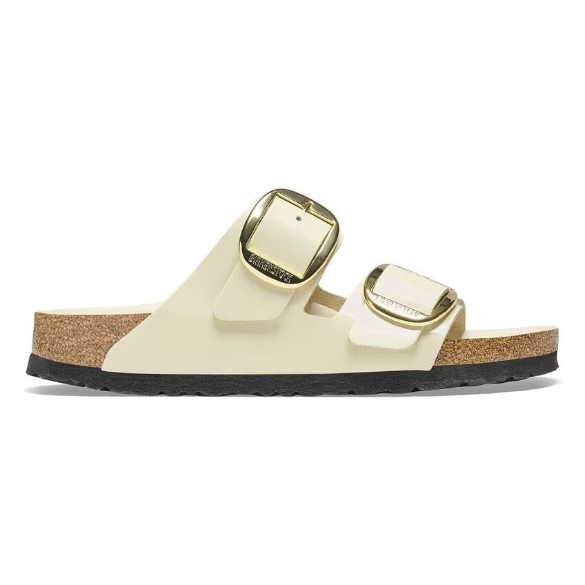 BIRKENSTOCK Ciabatta Arizona Big Buckle-High Shine Ecru
