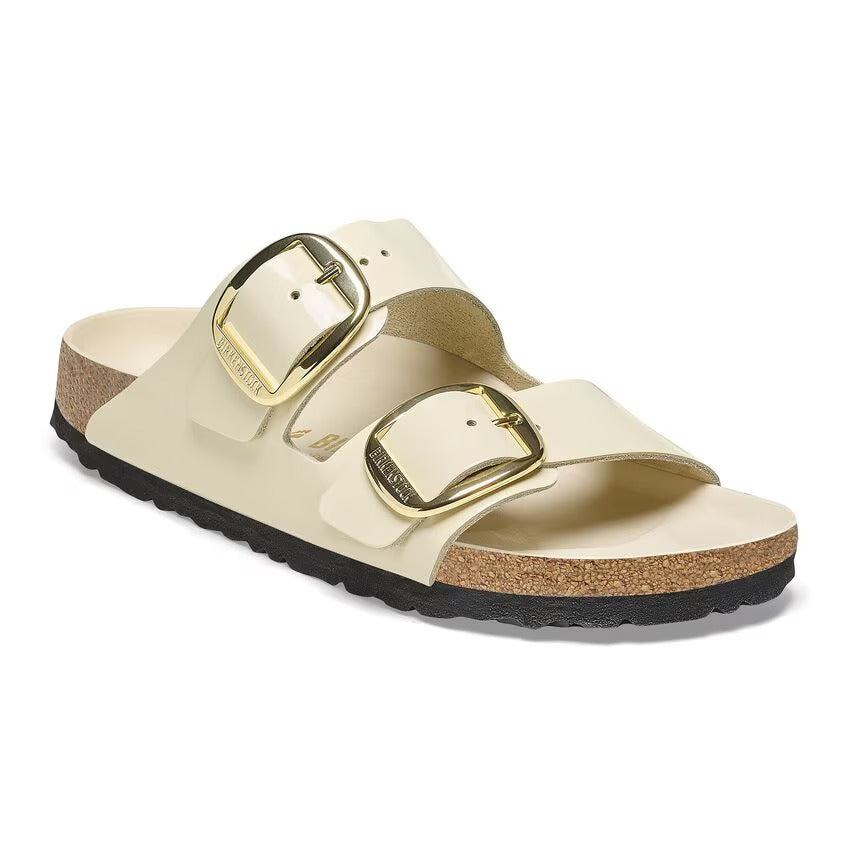 BIRKENSTOCK Ciabatta Arizona Big Buckle-High Shine Ecru