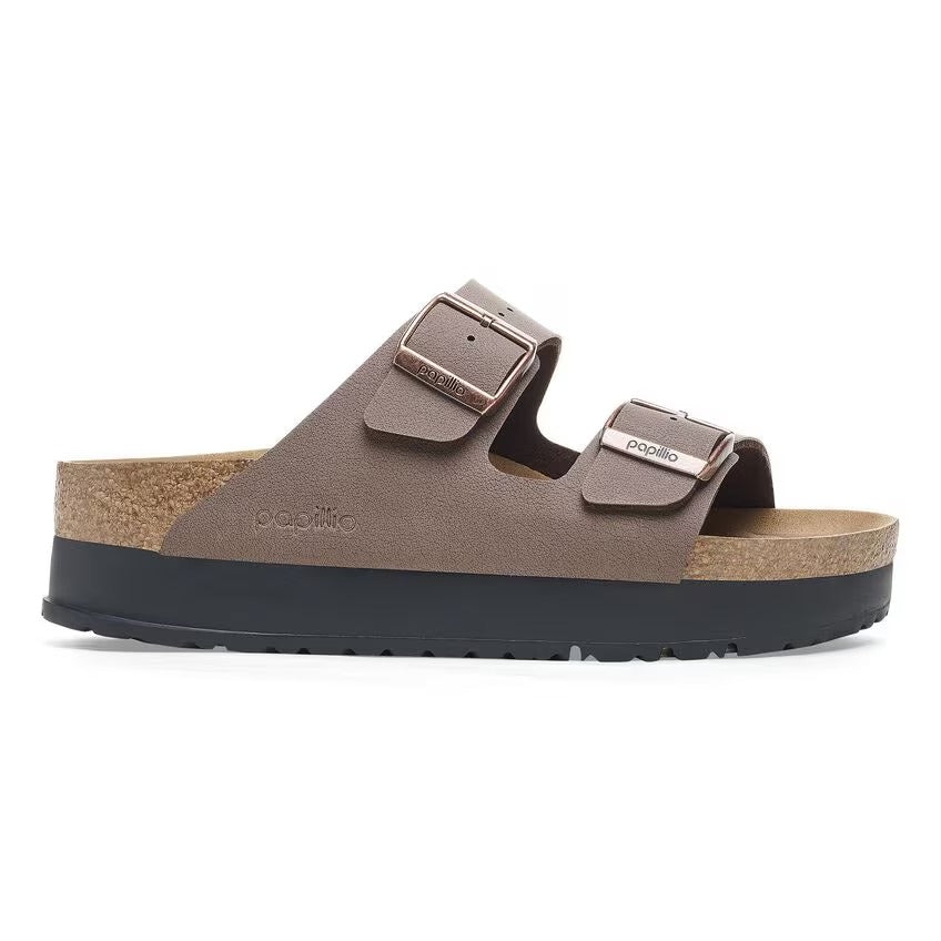 BIRKENSTOCK Ciabatta Donna Arizona Pap Flex Platform-Mocha