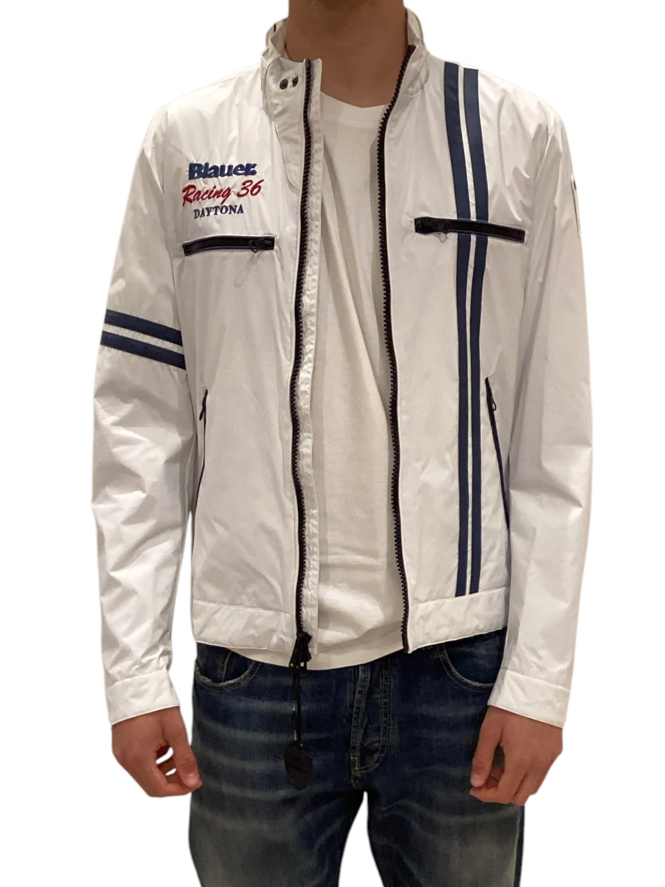BLAUER Giubbino Uomo Daytona Tetlow-Bianco Neve