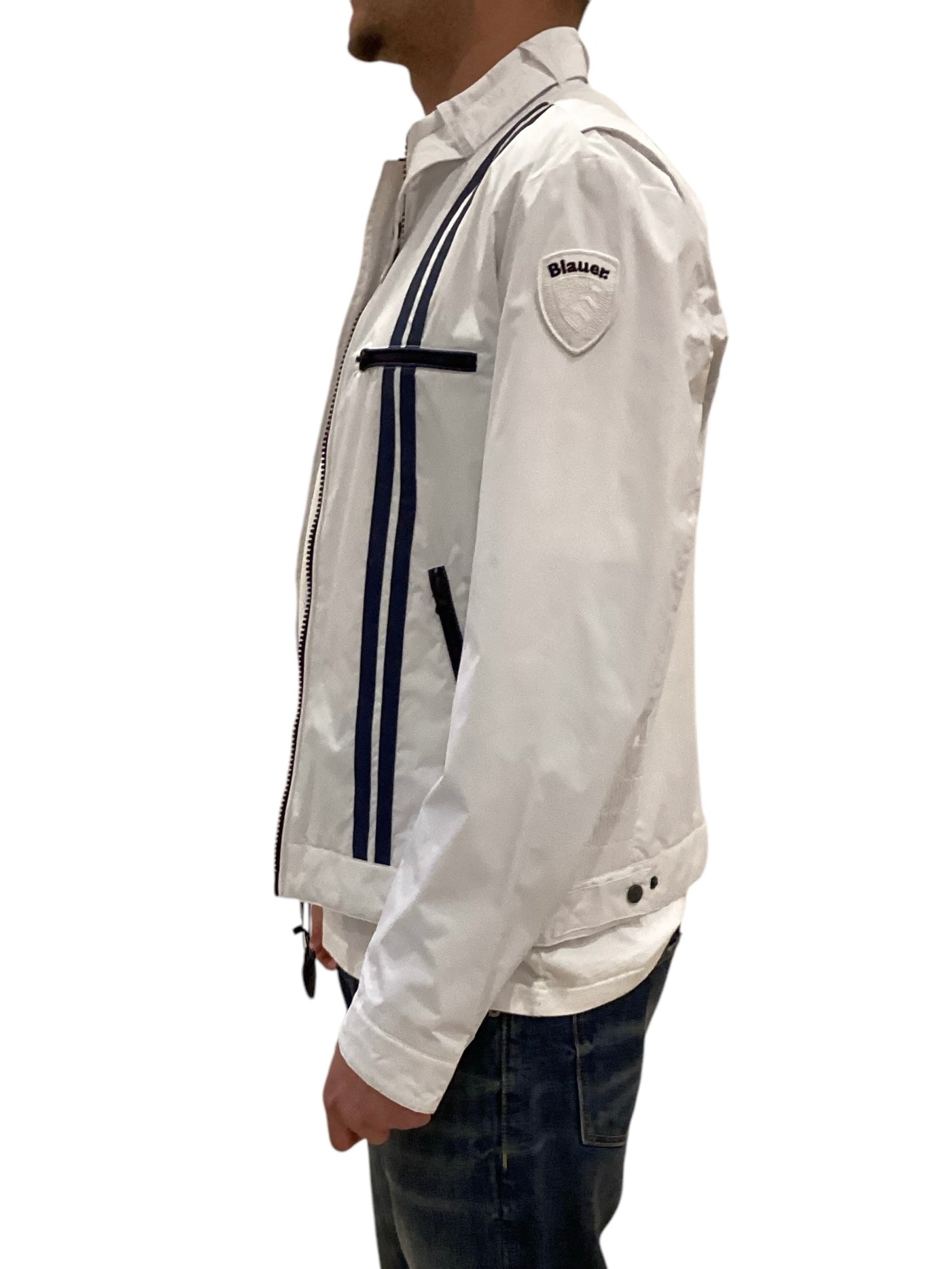 BLAUER Giubbino Uomo Daytona Tetlow-Bianco Neve