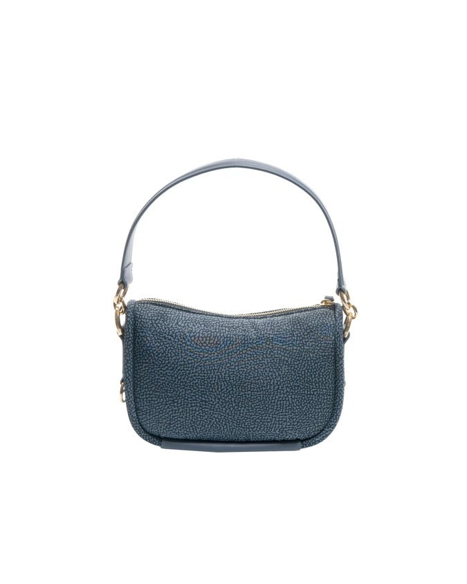 BORBONESE BORSA CAHIER HOBO SMALL-Denim