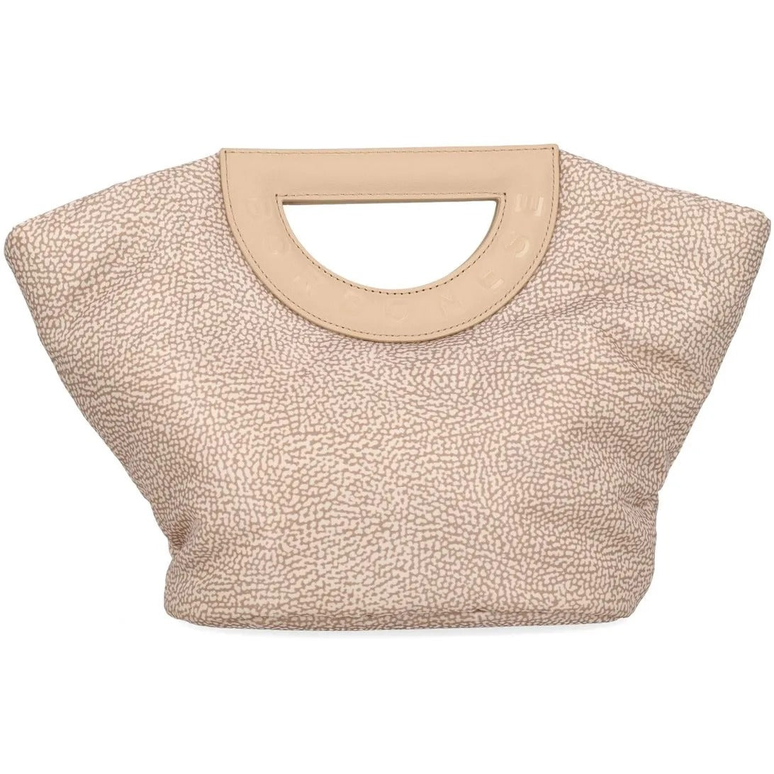 BORBONESE Borsa Bouche Shopper Small-Sabbia