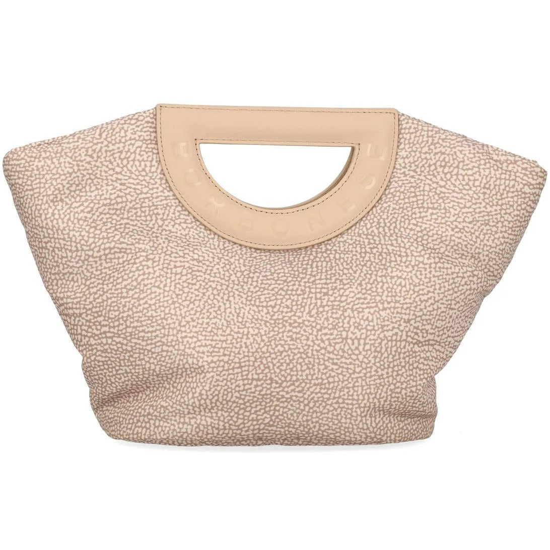BORBONESE Borsa Bouche Shopper Small-Sabbia