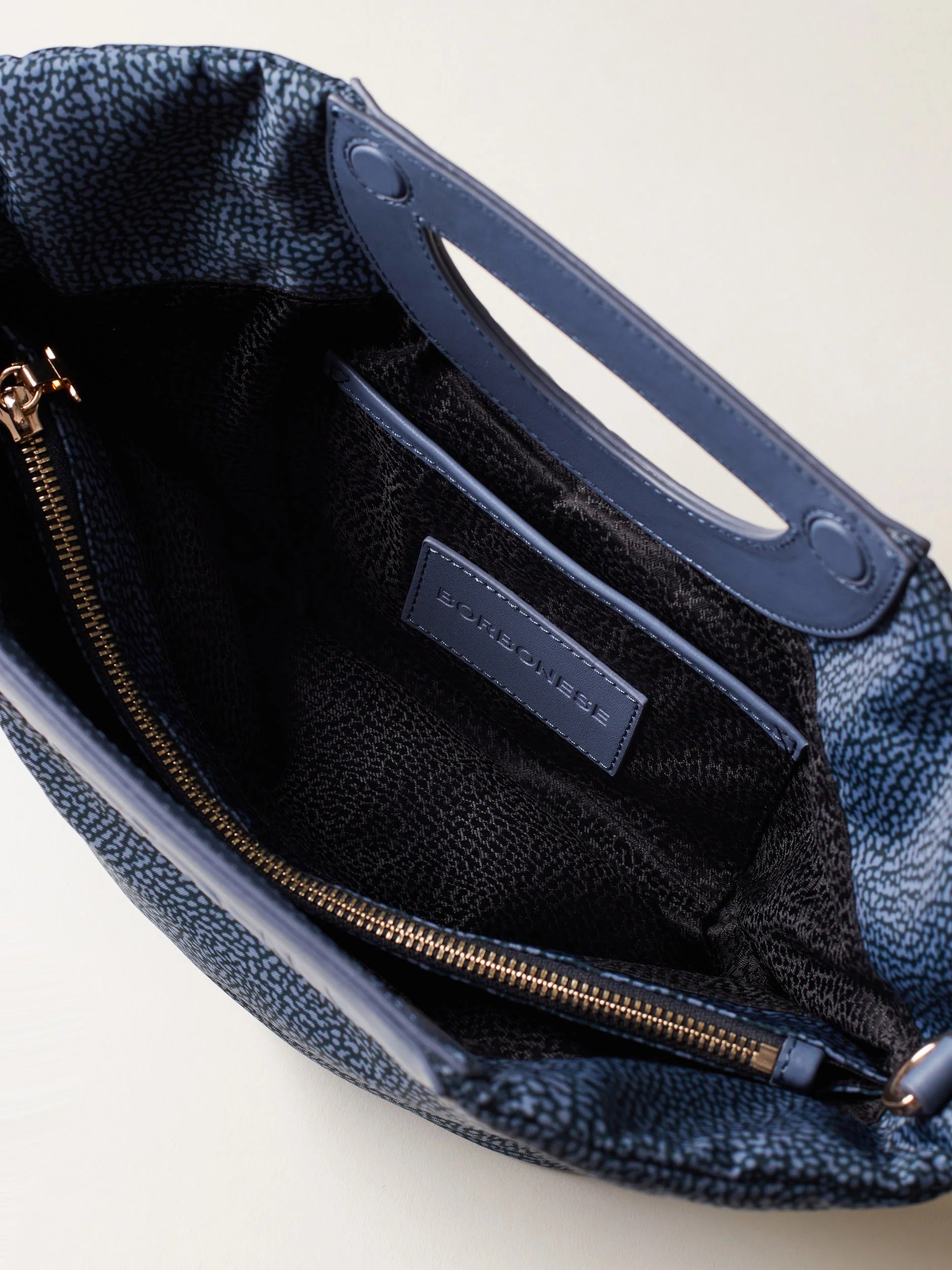 BORBONESE Borsa Bouche Shopper Small-Denim