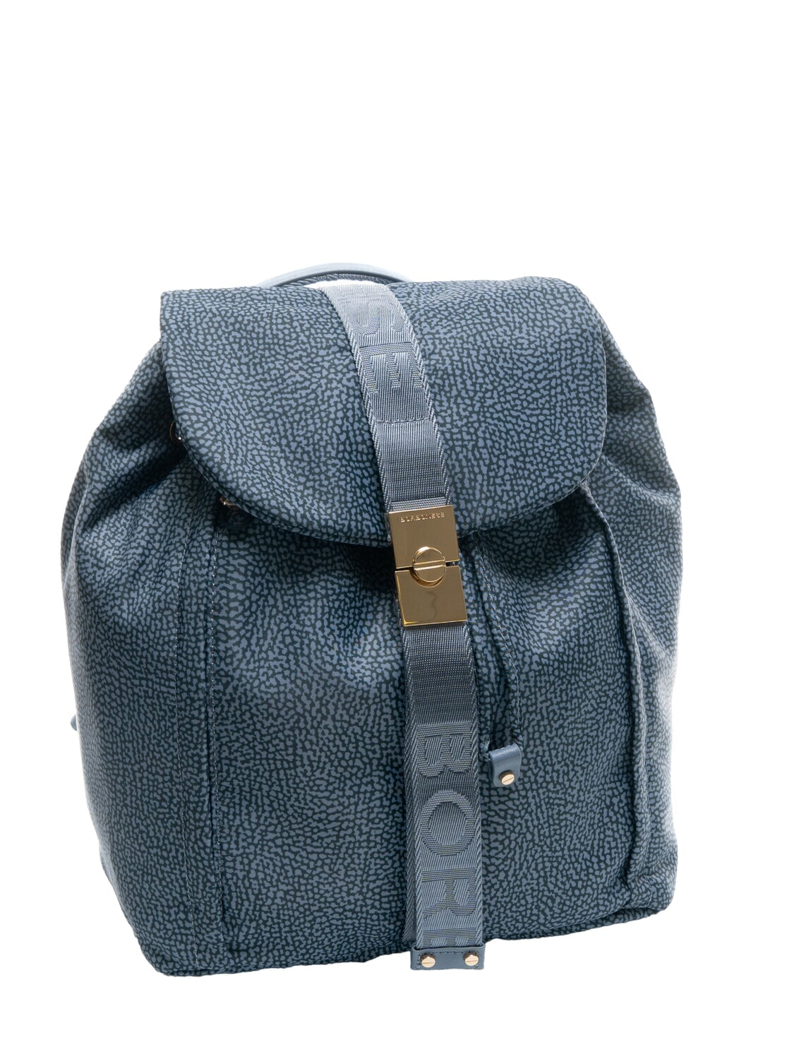 BORBONESE Zainetto Fold Medium-Denim