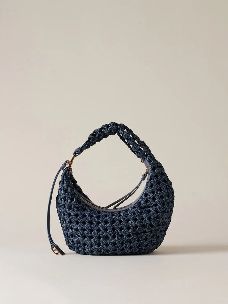 BORBONESE Borsa HOBO LA NIDO MINI-Denim