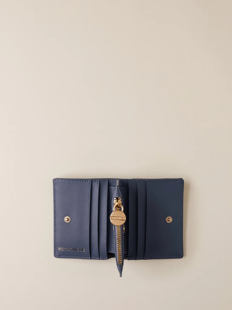 BORBONESE PORTAFOGLIO CLASSIC SMALL-Denim