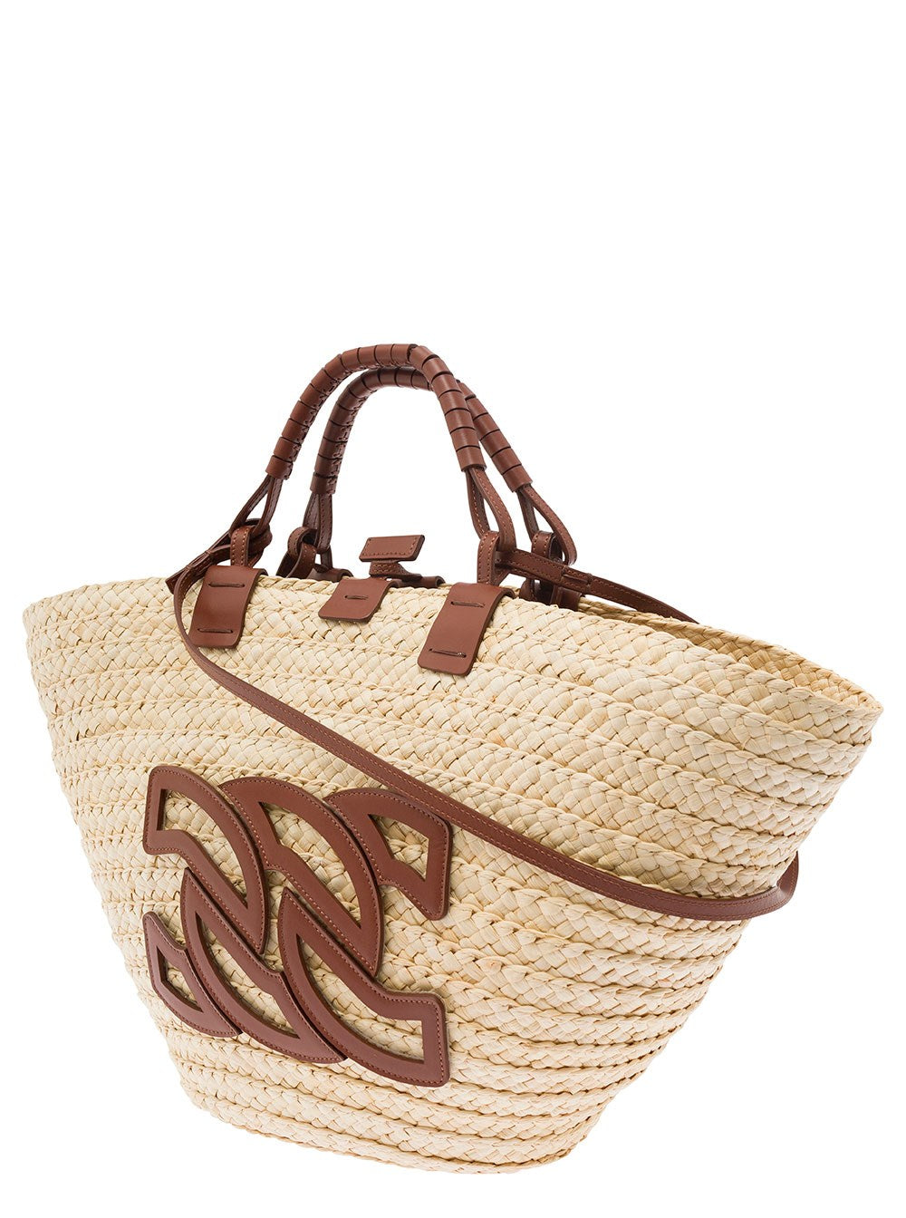CASADEI Borsa Shopper Panarea-Naturale Rum