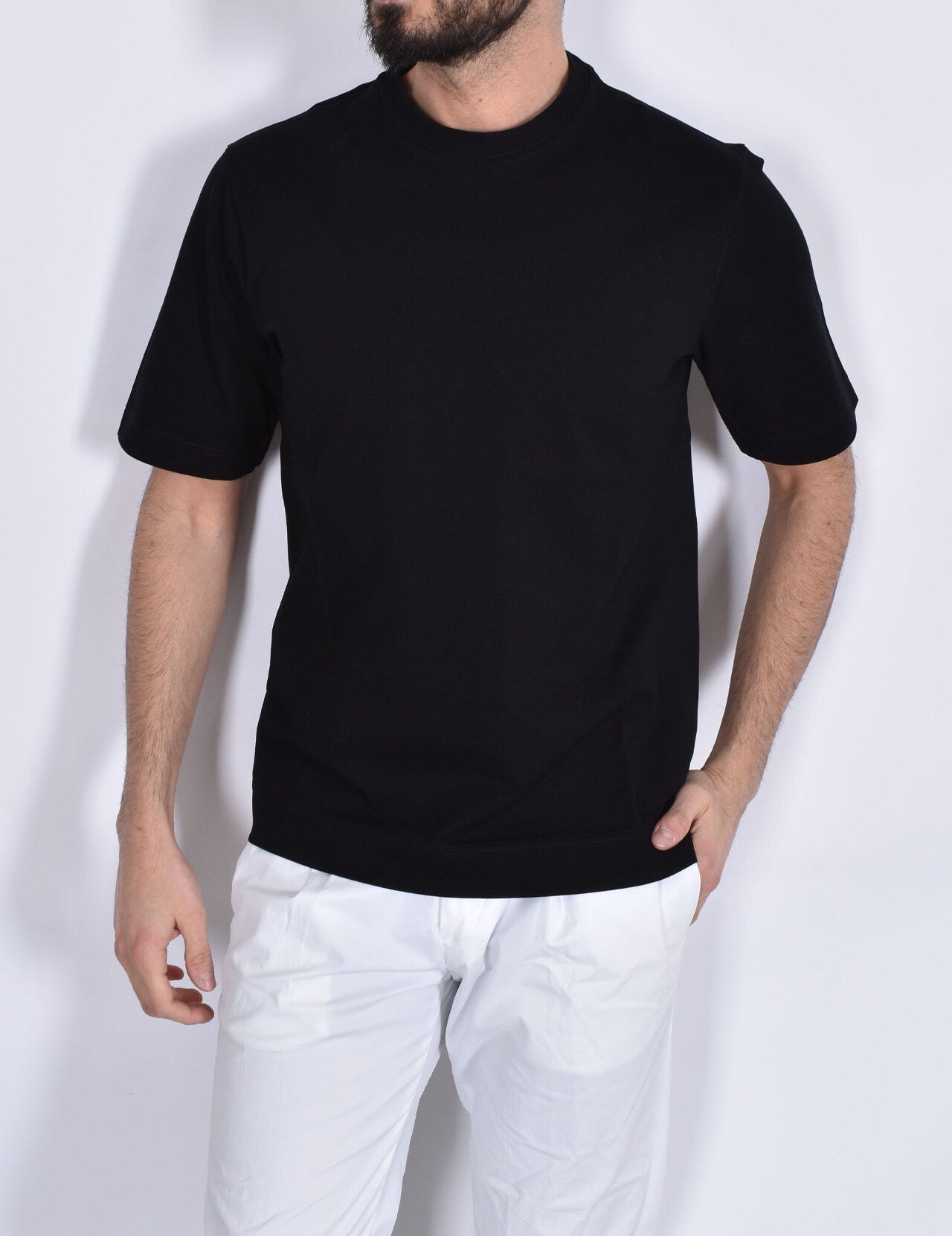 CIRCOLO 1901 T-shirt Uomo Premium-Nero