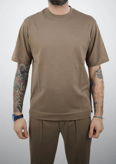 CIRCOLO 1901 T-Shirt Uomo Premium-Fango