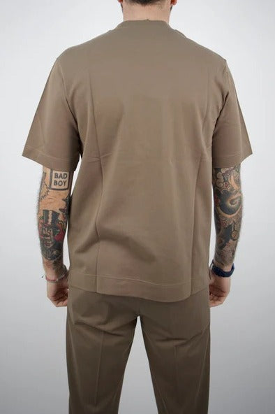 CIRCOLO 1901 T-Shirt Uomo Premium-Fango