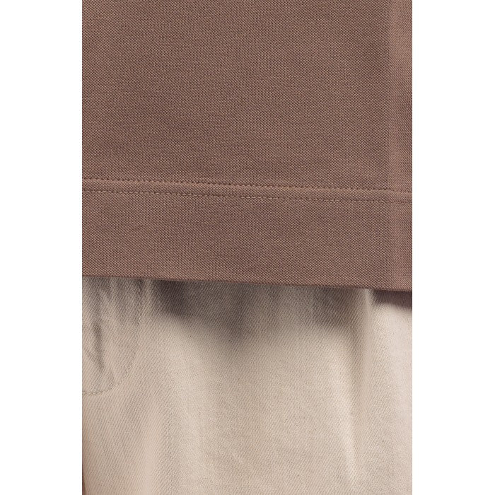 CIRCOLO 1901 T-Shirt Uomo Premium-Fango