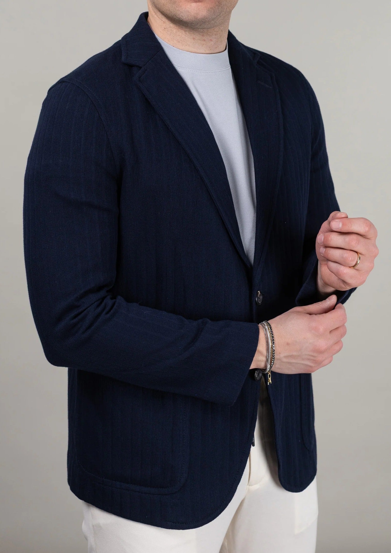CIRCOLO 1901 Giacca Uomo Pinstriped Fabric-Blu Navy