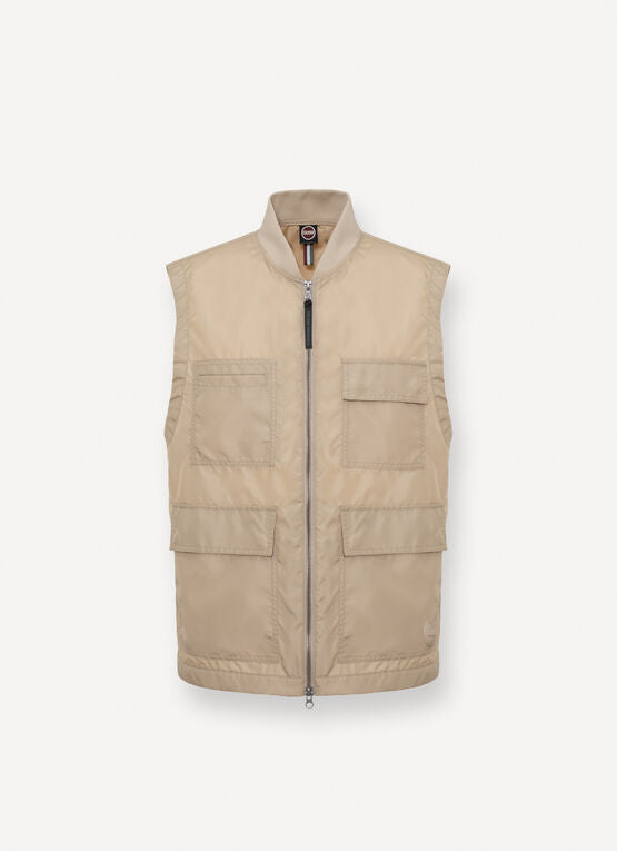COLMAR Gilet Uomo Canvas-Beige Juta