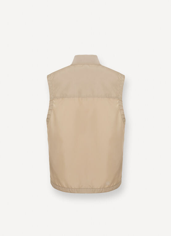 COLMAR Gilet Uomo Canvas-Beige Juta