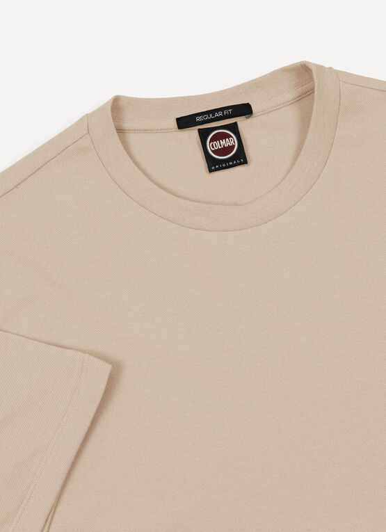 COLMAR T-Shirt Uomo Cotone-Beige Juta