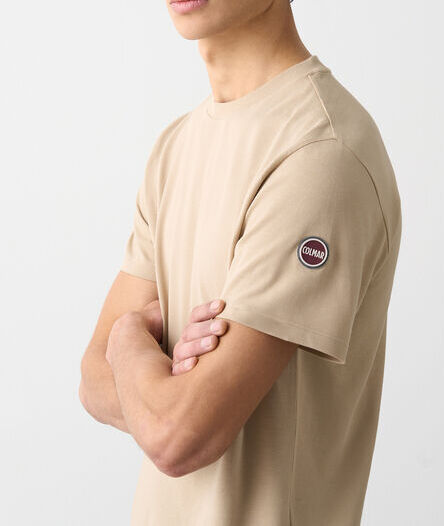 COLMAR T-Shirt Uomo Cotone-Beige Juta