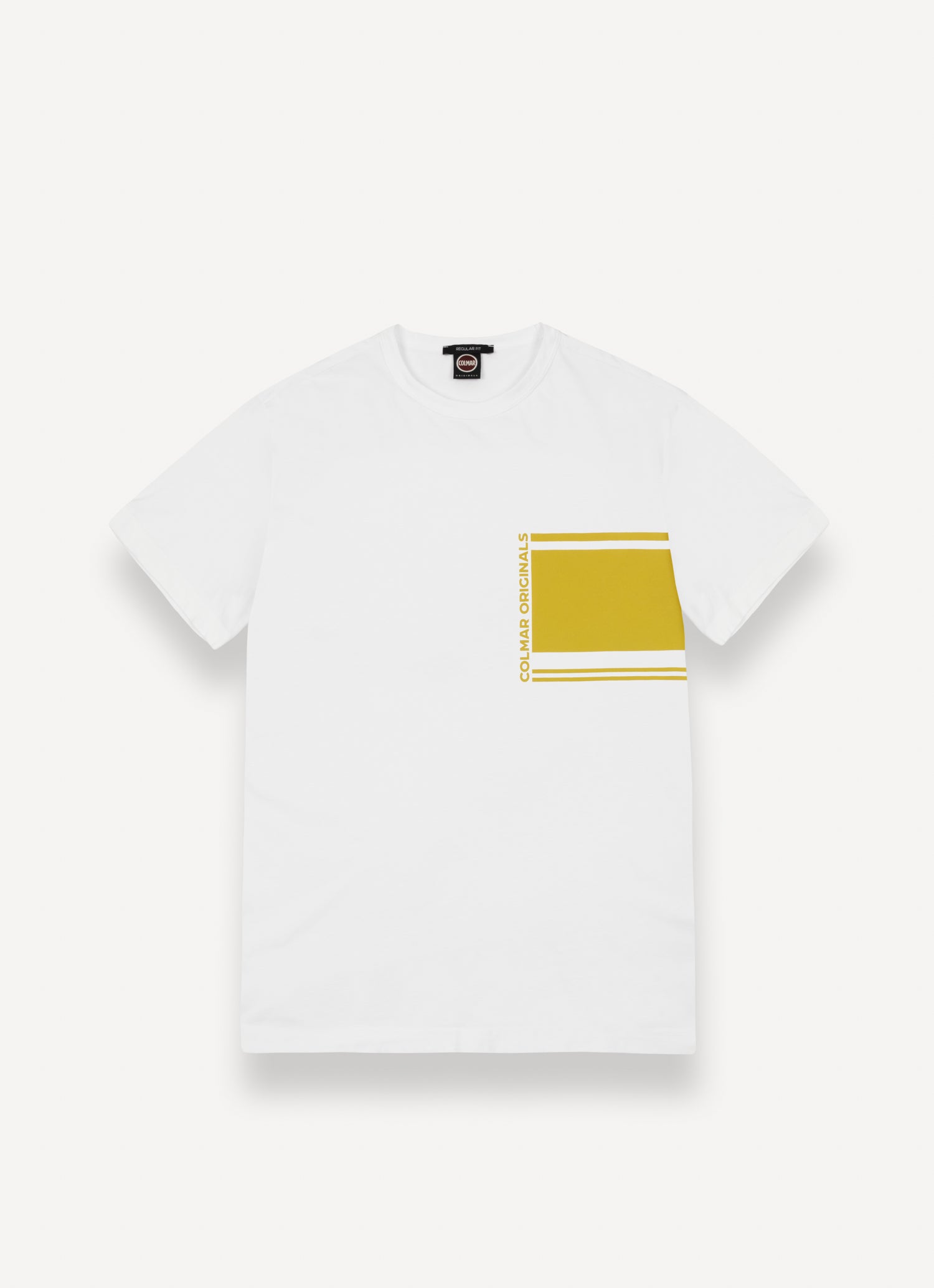 COLMAR T-Shirt Uomo Jersey Colorblock-Bianco