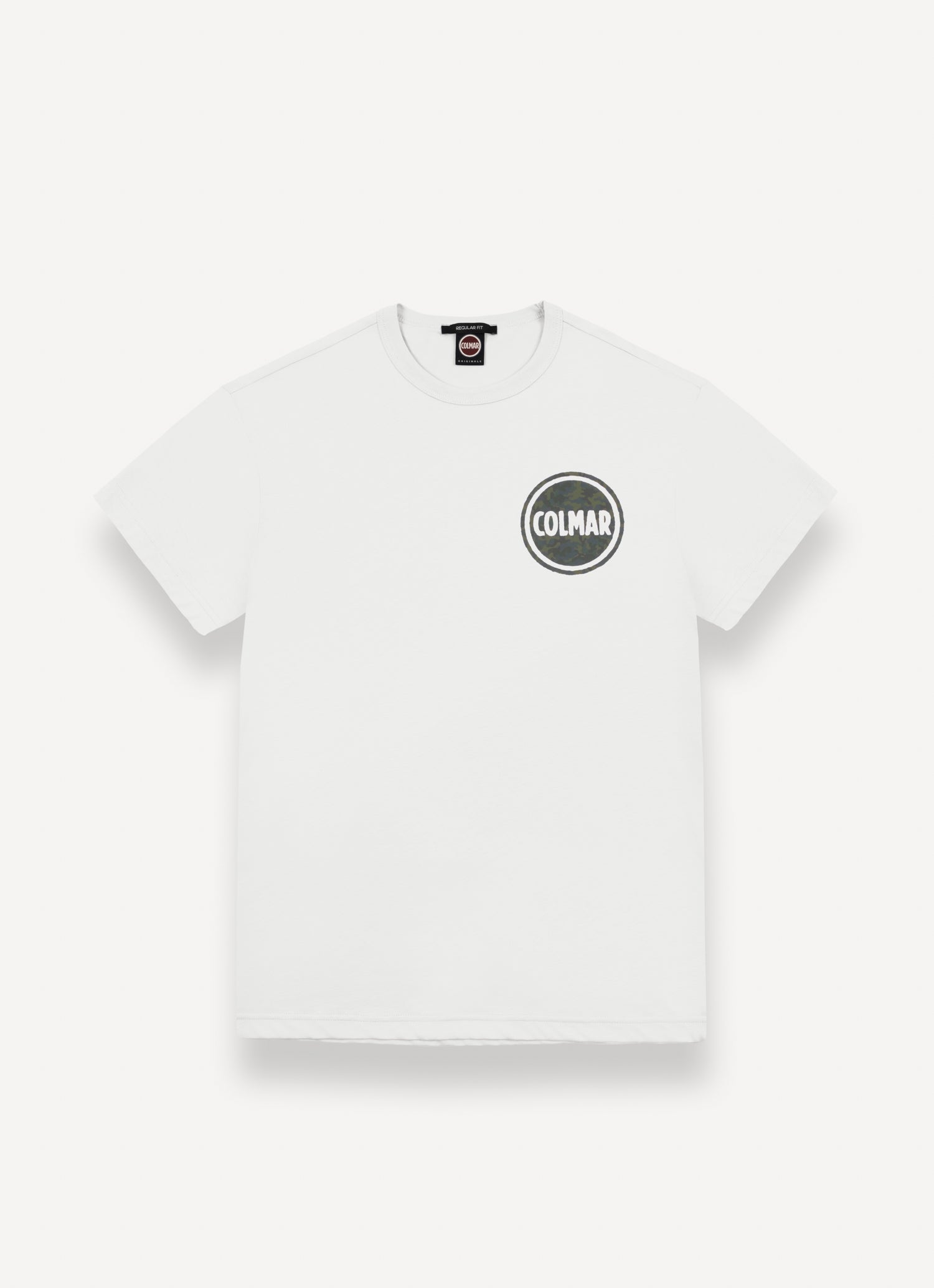 COLMAR T-Shirt Uomo Logo Camouflage-Bianco